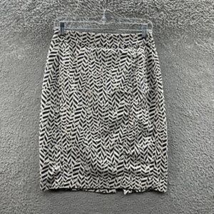 LOFT Tube Skirt‎ Women's 4 Black/White Tube Skirt Ladies 4
